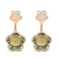 18kt rose gold Ton Joli prasiolite and diamond earrings